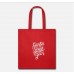 Christmas Santa Claus Quote Red Tote Bag